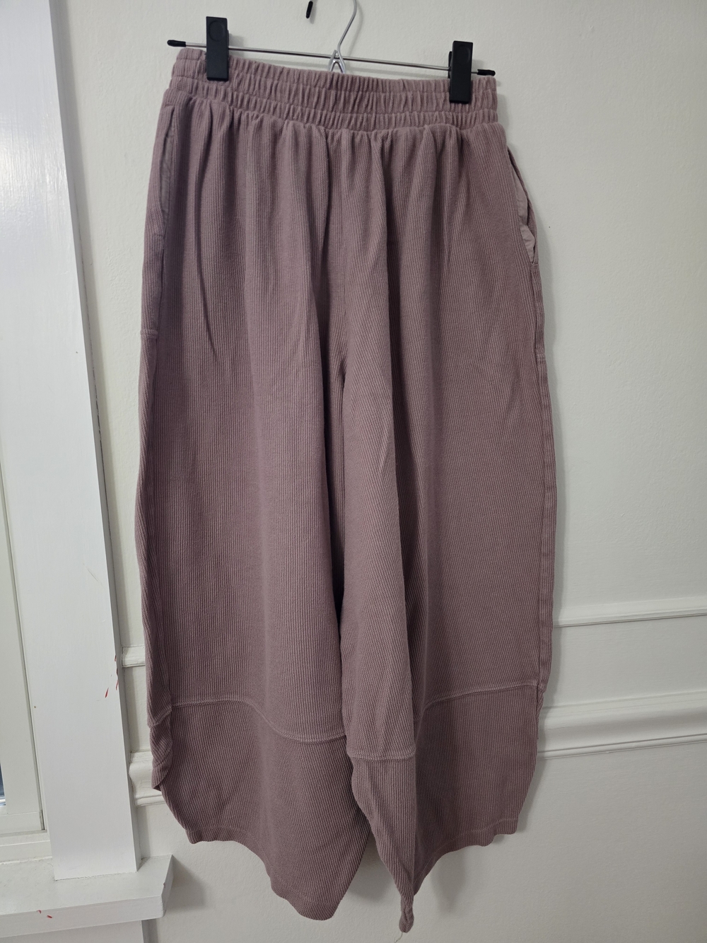 Free People Beach Wide Leg Harem Pants - Dusty Mauve - Picture 5 of 8